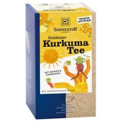 Goldener Kurkuma-Tee mit Ingwer & Kardamom im Beutel Gewürztee beutel