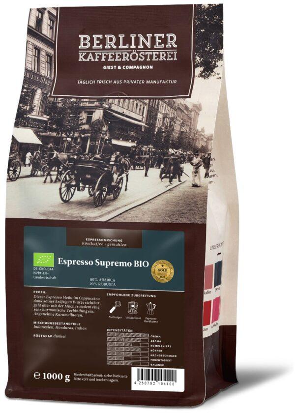 Espresso Supremo BIO Kaffee für Vollautomaten