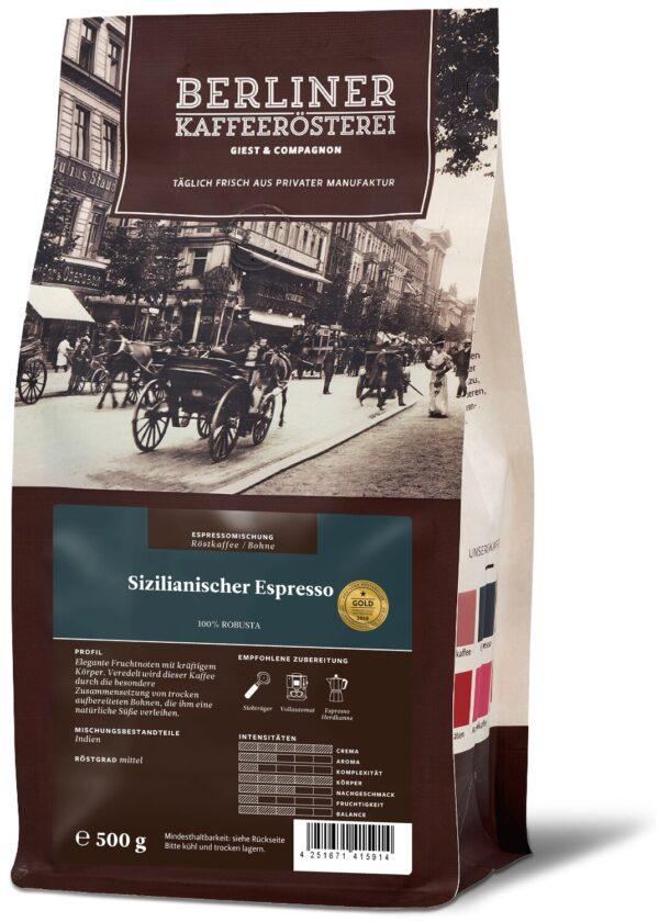 Sizilianischer Espresso Kaffee für Vollautomaten