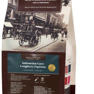 Indonesien Gayo Longberry Espresso Kaffee für Vollautomaten