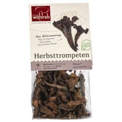 Herbsttrompeten, getrocknet Obst bio-pilz