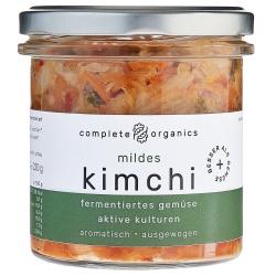 mildes Kimchi aus Bayern im Glas, fermentiertes Gemüse mit aktiven Kulturen Fermentierte Gemüsekonserven chinakohl