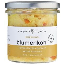 Blumenkohl mit Kurkuma aus Bayern im Glas, fermentiert und nicht pasteurisiert Fermentierte Gemüsekonserven blumenkohl