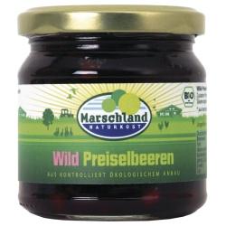 Wildpreiselbeeren im Glas Fruchtkonserven frucht-konserve