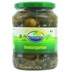 Gewürzgurken im Glas Gemüsekonserven essiggurken