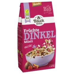 Dinkel-Müsli mit Früchten, ungesüßt Müsli bauck