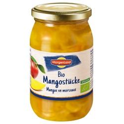 Mangostücke im Glas Fruchtkonserven frucht-konserve