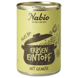 Erbsentopf mit Gemüse Vegetarische Konserven erbsen-eintopf