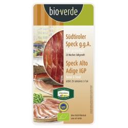 Südtiroler Speck g.g.A., geräuchert, geschnitten Schinken & Speck feinkost