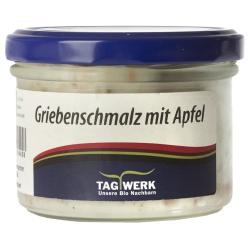 Griebenschmalz mit Äpfeln aus Bayern Frische Wurstkonserven aus