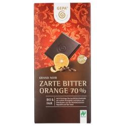 Zartbitterschokolade mit Orange Schokotafeln orange