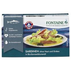 Sardinen ohne Haut in Sonnenblumenöl Fischkonserven feinkost