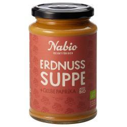 Erdnusssuppe mit gelber Paprika Suppen erdnuss-suppe