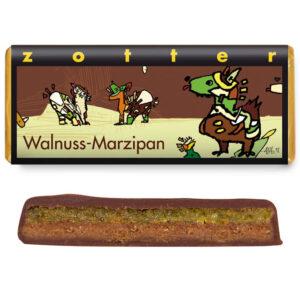 Walnuss-Marzipan Handgeschöpfte Schokoladen