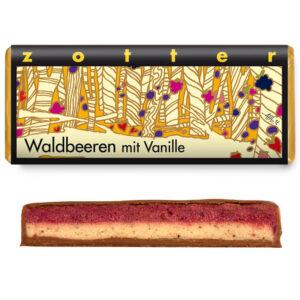 Waldbeeren mit Vanille Handgeschöpfte Schokoladen