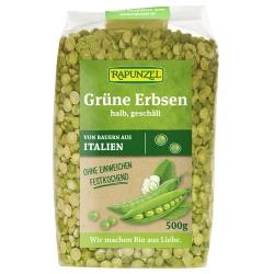 Grüne Erbsen, halb, geschält Hülsenfrüchte erbsen