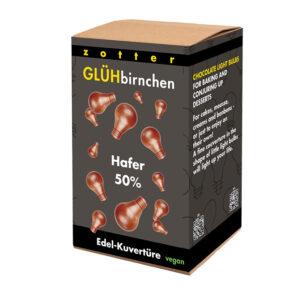 50% Haferdrink (1000g) Glühbirnchen Edel-Kuvertüre