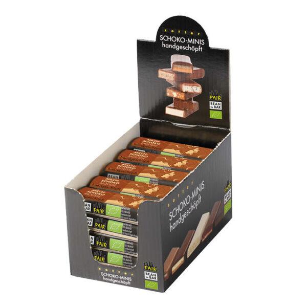 Milchschoko-Mousse – 25 Stk. Box (500g) handgeschöpfte Schoko-Minis