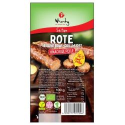 Rote Seitan-Bratwurst Wheaty Soja & Seitan brat-wurst