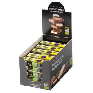 Heidelbeere + Zitronencreme – 25 Stk. Box (500g) handgeschöpfte Schoko-Minis