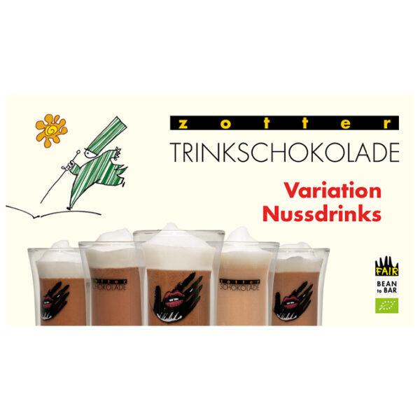 Variation Nussdrinks Trinkschokolade