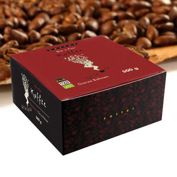 zotter Bio+Fair-Kaffee „Ganze Bohne“ 500g Zotter Bio+Fair-Kaffee