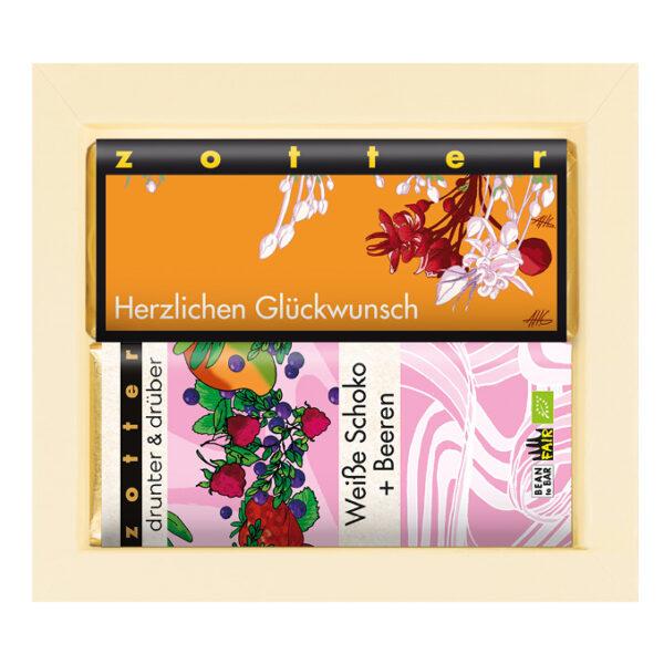 Zotter 02 „Herzlichen Glückwunsch“ Geschenksets