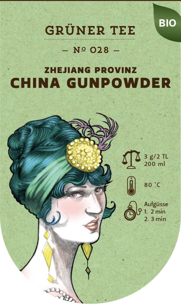 China Gunpowder BIO №028 Grüner Tee