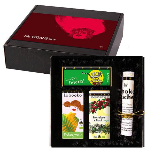 Die VEGANE Gutschein-Box Geschenksets