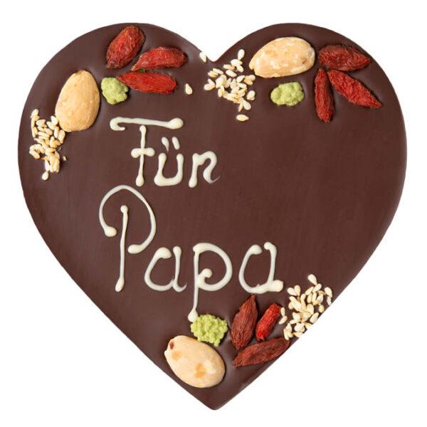 »Für Papa« Herz VEGAN de luxe Best of Mi-Xing bar (Form)