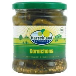 Cornichons im Glas Gemüsekonserven cornichons