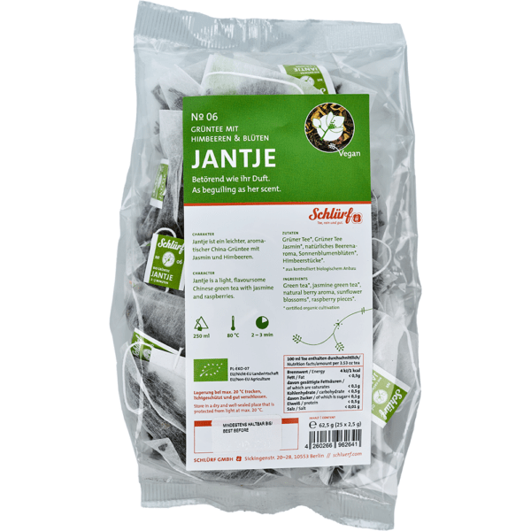 Schlürf – Tüüten – №06 BIO Grüntee "Jantje" (25er) Grüner Tee