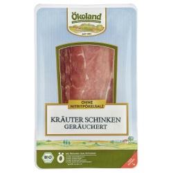 Kräuterschinken, geräuchert, geschnitten Schinken & Speck feinkost