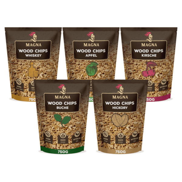 Wood Chips Set – alle Geschmäcker 3,75 KG Holzpeletts