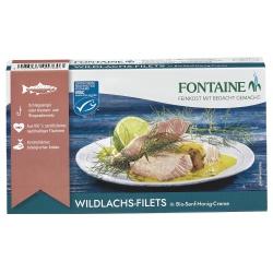 Wildlachsfilets in Senf-Honig-Creme Fischkonserven bio-fisch