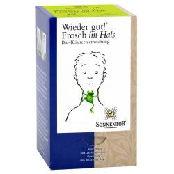 Kräutertee Frosch im Hals im Beutel Kaffee frosch