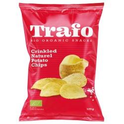 Geriffelte Kartoffelchips, gesalzen Chips & Flips chip