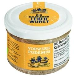 Leberwurst mit Kalbsfleisch Wurstkonserven kalb