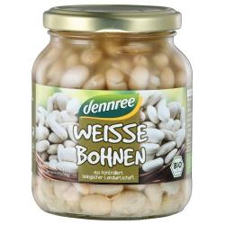 Weiße Bohnen im Glas Hülsenfrüchte bohne