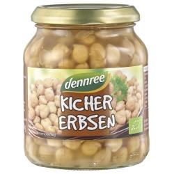 Kichererbsen im Glas Hülsenfrüchte gemüse-konserven