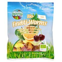 Fruchtgummi Frutti-Worms, vegan Fruchtgummi & Lakritz fruchtwürmer