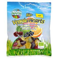 Fruchtgummi Veggie-Hearts, vegan Fruchtgummi & Lakritz gummibärchen