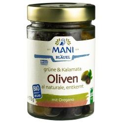 Grüne & Kalamata-Oliven al naturale ohne Stein, geölt Antipasti antipasti