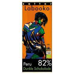 Bitterschokolade mit 82% Kakao aus Peru Zotter-Schokolade 82