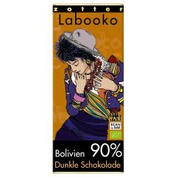 Bitterschokolade mit 90% Kakao aus Bolivien Zotter-Schokolade 90