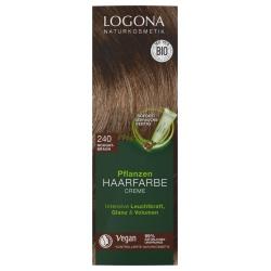 Pflanzen-Haarfarbe-Creme nougatbraun Haarfarbe farben