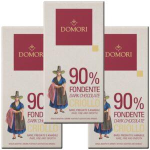 Dunkle Schokolade »Fondente Criollo« 90 %, 3er Set. . Domori Sale