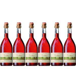 Jörg Geiger – Alkoholfreier Prisecco Rotfruchtig, 6er-Set. Saft/ Alkoholfreies