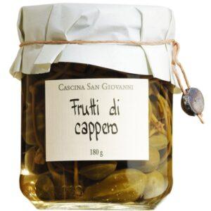 Kapernäpfel in Weinessig »Frutti di cappero«. . Cascina San Giovanni Delikatessen