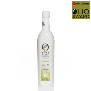 Olivenöl »Oro Bailén Picual Bio«, 2. Platz, Kategorie »mittelfruchtig«. Olio Award 2024.* Olivenöl & andere Öle